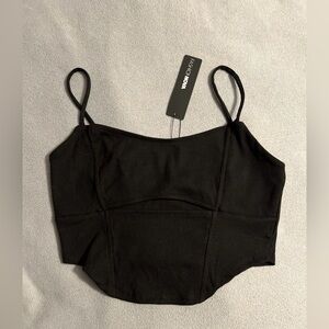 Cut Out Corset Too Black